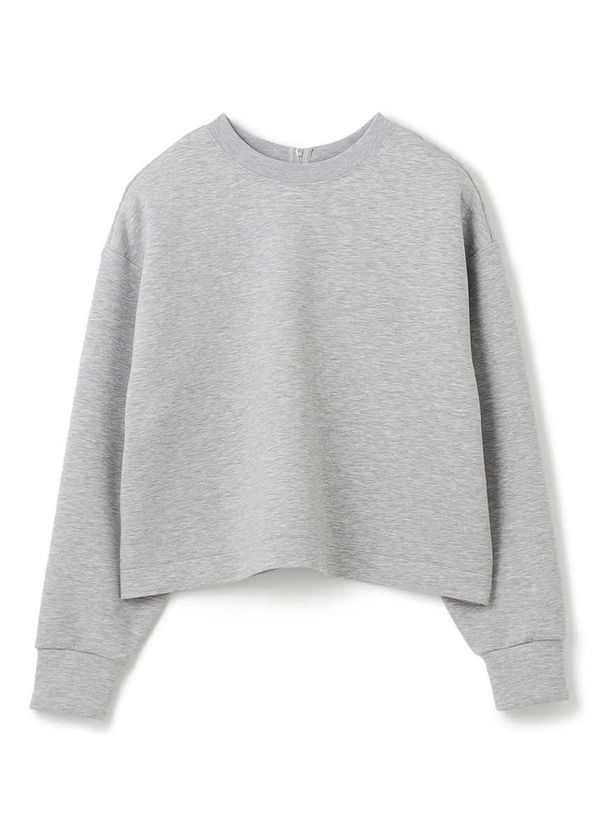 太空棉後拉鍊長袖上衣